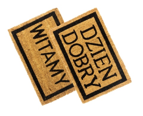 WYCIERACZKA DZIEŃ DOBRY / WITAMY 40x60 cm , KRYSTYNKA