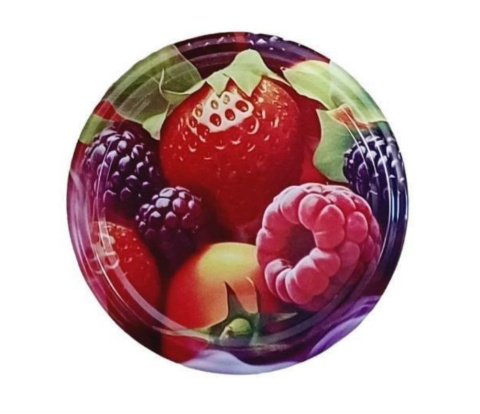 ZAKRĘTKI DO SŁOIKÓW FI 82 6 ZACZEPÓW OWOCE MX-3 W-56 KOMPLET 10 sztuk