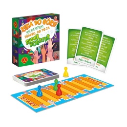 GRA PLANSZOWA QUIZ RĘKA DO GÓRY! ZGADNIJ CO TO ZA SUPERBOHATER , ALEXANDER