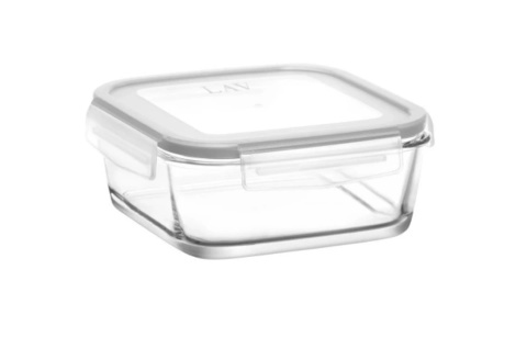 POJEMNIK SZKLANY Z POKRYWĄ 1150 ml / 1,15 L FRESCO ZAMYKANY NA ŻYWNOŚĆ , LAV