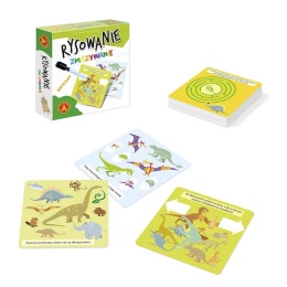 RYSOWANIE ZMAZYWANIE DINOZAURY , ALEXANDER