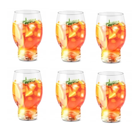 SZKLANKI 500 ml APEROL SPRITZ 6 sztuk PRESTIGE SZKŁO KRYSTALICZNE , BOHEMIA